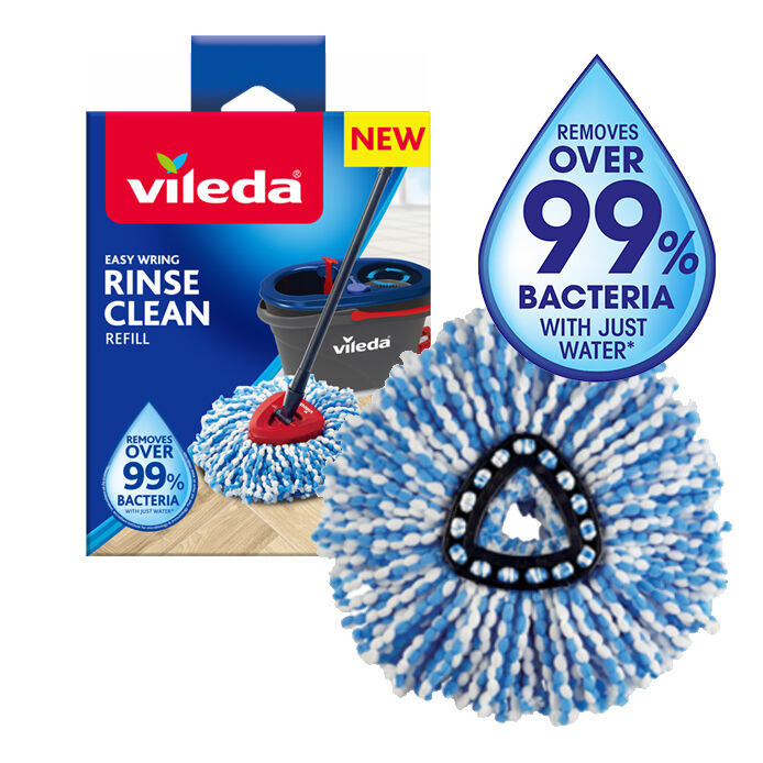 Vileda Rinse Clean Spin Mop & Bucket System - Bunnings Australia