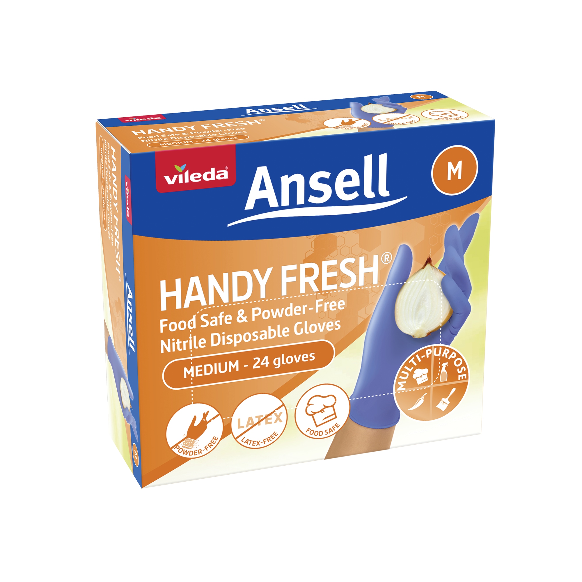 Vileda Ansell Handy Fresh® Nitrile Gloves 24-Pack