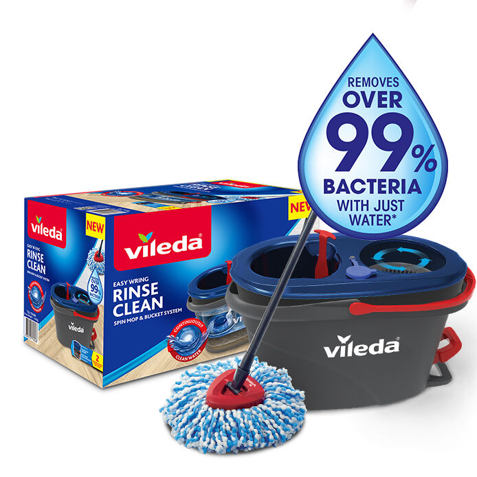 Vileda, Turbo Triangle Replacement Mop 100% Microfiber, Living Room Kitchen  Bathroom Floor Cleaning